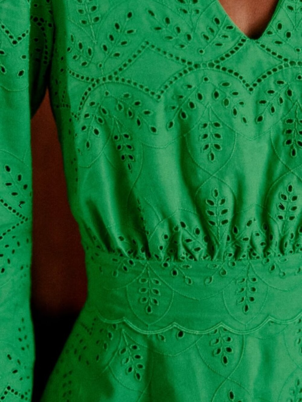 NEW Sézane Ilona Dress Bright Green Size US 4 / FR 36 NWT - Picture 2 of 7